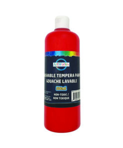 500ml red washable tempera paint