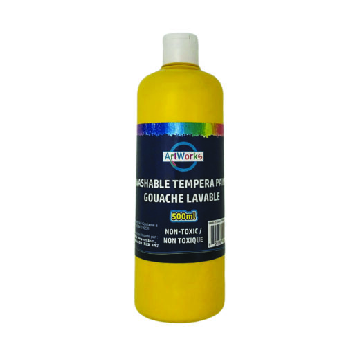 Gouache lavable 500ml jaune