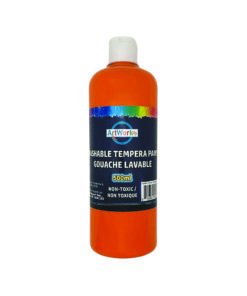 500ml Orange Washable Tempera Paint
