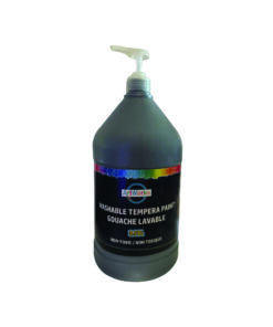 3.78L black washable tempera paint with pump