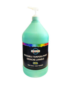 3.78L turquoise washable tempera paint with pump
