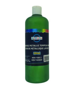 Gouache lavable 500ml vert métallique
