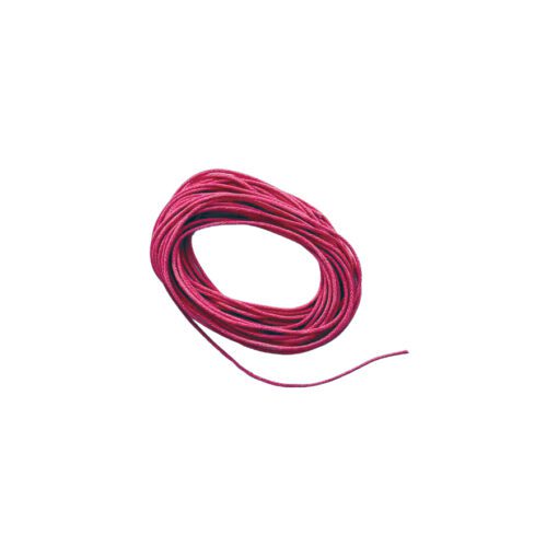 Cordon rond en coton ciré rose