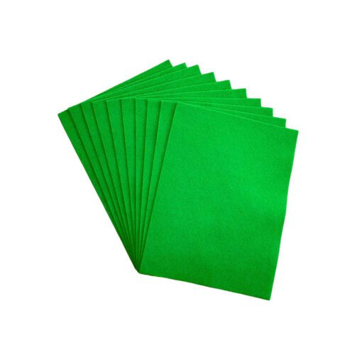 9 x 12" bright green felt sheets