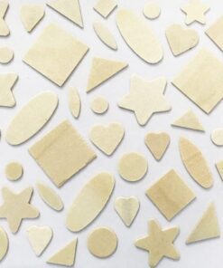 Small natural color assorted wood shapes