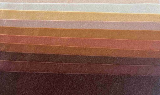 9x12" assorted multicultural color felt sheets