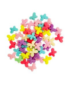 Perles En Forme De Papillons De Couleurs Assorties