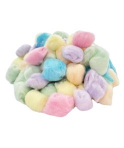 Assorted pastel color craft fluffs