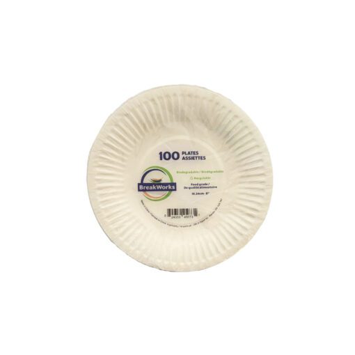 Assiettes En Papier Blancs 9"