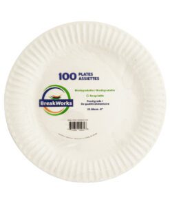 9" White Paper Plates