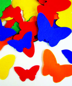 Acrylic Felt Butterfly Shapes